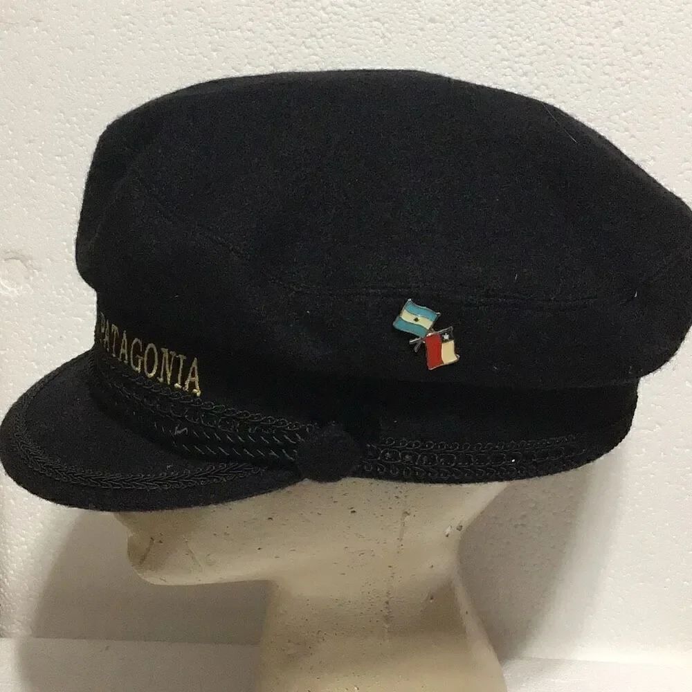 Vintage navy style wool? Keep warm and Patagonia fishing cap.